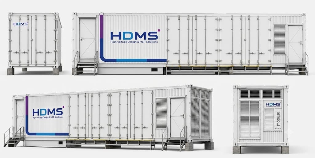 HDMS 40ft 모듈러 데이터센터 외관 모델